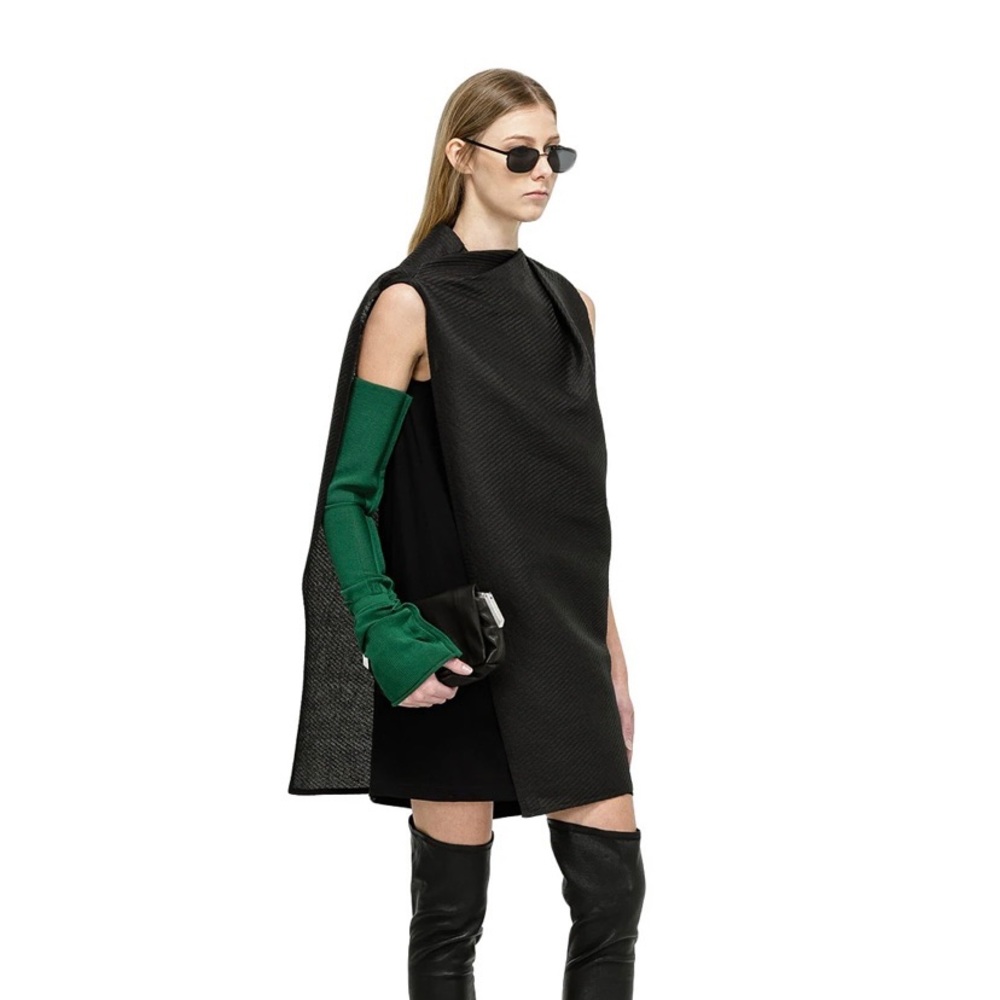Rick Owens $580 sleeve and holster set in mustard / acid